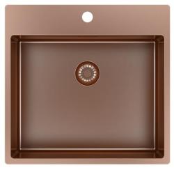 Pure.Sink Exclusivo Bacia de cobre 54x52 cm Tapwing com furo para torneira raio de 10mm PEX5040T-62