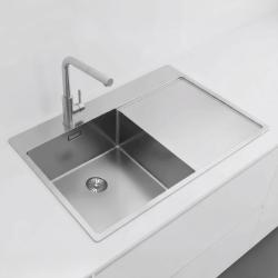 Pure.Sink Exclusivo Pia RVS com área de escorrimento 78x52 cm Tapwing à esquerda PEX4078LT-02
