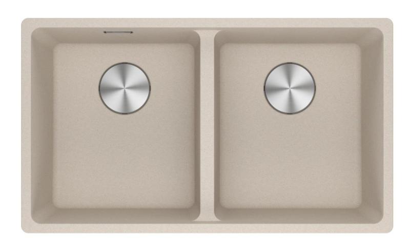 Franke Maris MRG 120-35-35 Fragranite Coffee cream pia dupla de embutir 125.0725.661