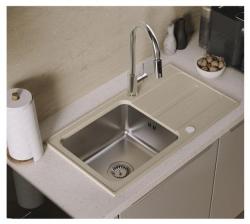 Torneira de Cozinha Quadri Viora Cromada 3-vias com uma conexão extra para água filtrada 1208971405