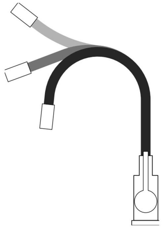 Torneira de cozinha Quadri Bristol dourada com bico flexível branco 1208971408