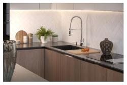 Quadri Redwick torneira de cozinha Cromada com saída semi-flexível e chuveiro com 2 tipos de jato mais função de parada de água 1208971412