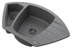 Graniteland Monte Granito cinza Pia de canto de superfície 901x538mm com Plugue de Aço Inoxidável 1208971416