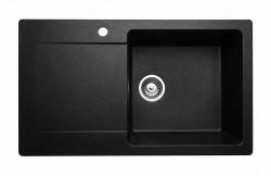 Graniteland Liri Granitos Pia preta com área de escorrimento 765x448 mm 1208971438