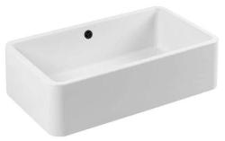 Ausmann Ceramic Mira Pia Cerâmica Branca - Embutida e Intermediária 795 x 460 mm com plugue preto 1208971469