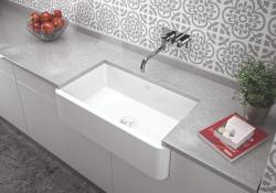 Ausmann Ceramic Mira Pia Cerâmica Branca - Embutida e Intermediária 795 x 460 mm com Plugue Branco 1208971470