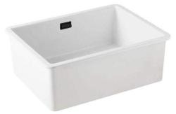 Ausmann Ceramic Ember Pia Cerâmica Branca - Superior e Inferior 54 x 40 cm com plugue preto 1208971494