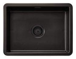Ausmann Ceramic Ember Pia Cerâmica de Encaixe e Embutir 54 x 40 cm com Plugue Preto 1208971499