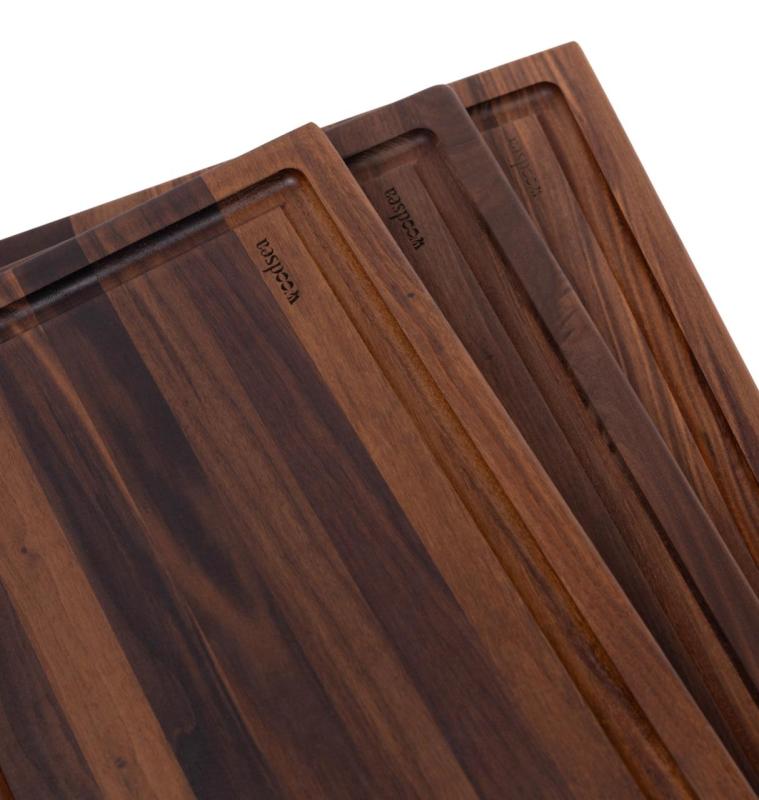 Woodsea Butcher Groove M - Tábua de Corte de Madeira de Noz com sulco de suco 50x38 cm 1208971535