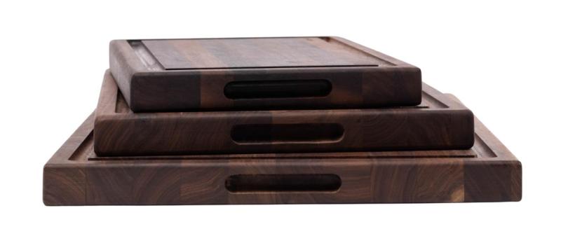 Woodsea Butcher Groove L - Tábua de Cortar em Madeira de Nogueira com sulco de suco 60x45 cm 1208971536