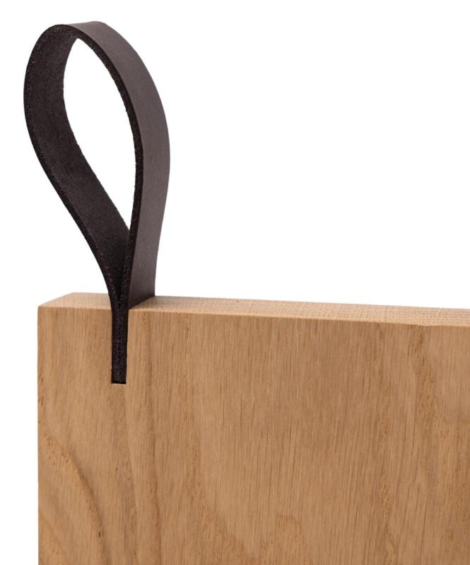 Woodsea Chop-Chop Oak S - Tábua de Cortar em Carvalho 25x24cm com alça de couro 1208971539