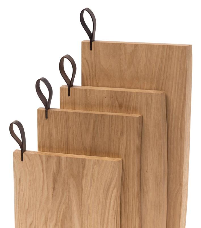Woodsea Chop-Chop Oak L - Tábua de Cortar em Carvalho 40x24cm com alça de couro 1208971541