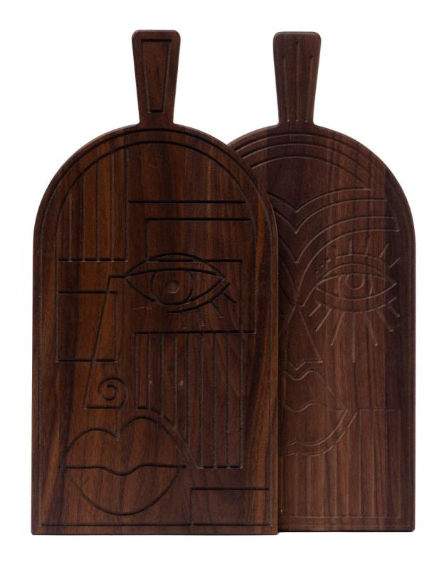 Máscara Woodsea Walnut - Tábua de cortar e servir de madeira de noz 38x19 cm 1208971561