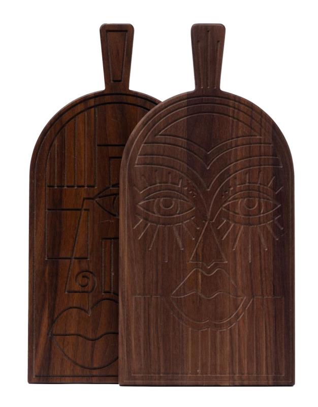 Máscara Woodsea Walnut - Tábua de cortar e servir de madeira de noz 38x19 cm 1208971561