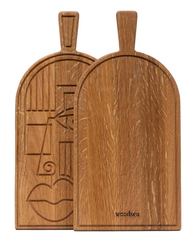 Máscara Woodsea Oak- Tábua de corte e serviço de madeira de carvalho 38x19 cm 1208971562