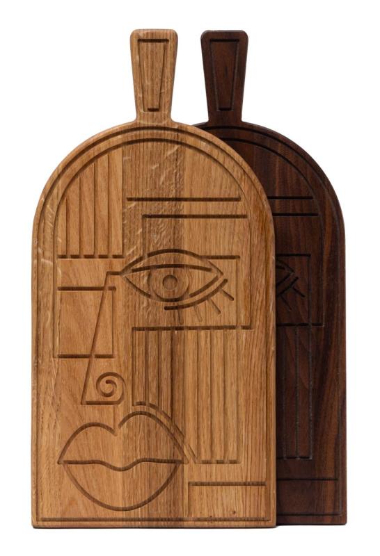 Máscara Woodsea Oak- Tábua de corte e serviço de madeira de carvalho 38x19 cm 1208971562