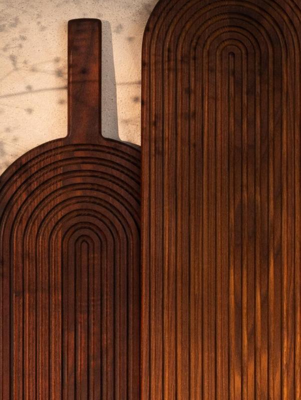 Woodsea Rainbow Ash M - Tábua de corte e servir de madeira de freixo Rainbow 485x185 mm 1208971563