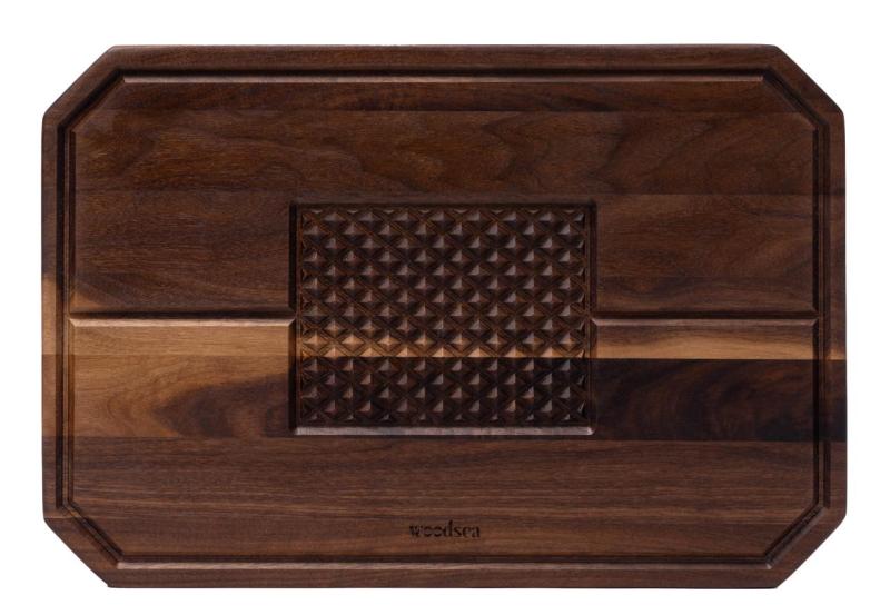 Woodsea Castle Steak - Tábua de corte e serviço de bife de nogueira 45x30 cm 1208971569