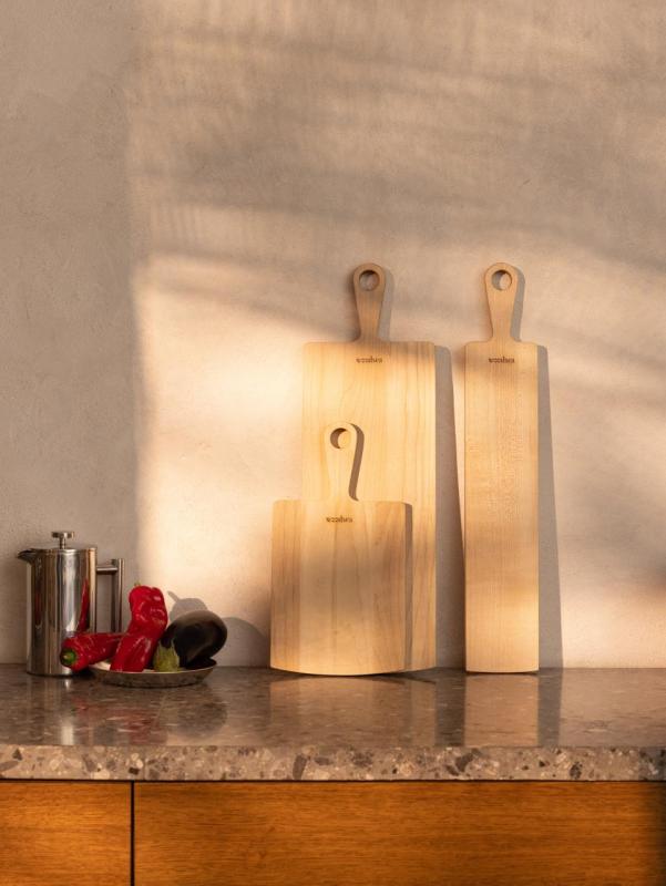 Woodsea Pine Natural M - Tábua de corte de madeira de ácer 20x62 cm 1208971573