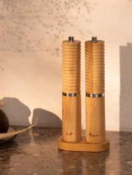 Woodsea Spice - Conjunto de moinho de pimenta e sal de carvalho Ø5x28 cm 1208971597