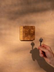 Woodsea End Grain Oak - Porta-chaves de Carvalho 9x9 cm 1208971600