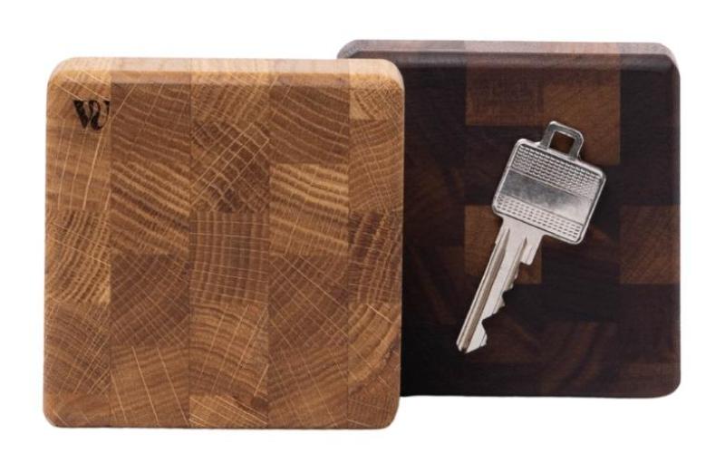 Woodsea End Grain Walnut - Porta-chaves de Madeira de Nogueira 9x9 cm 1208971601