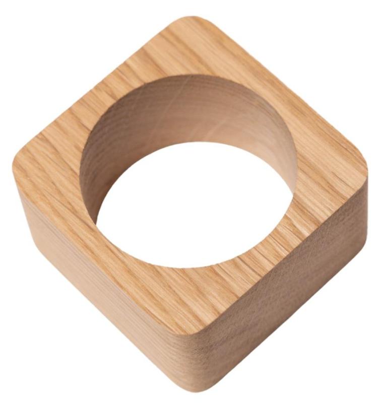 Anel de Guardanapo Woodsea Oak - Anel de Guardanapo de Carvalho 5x5 cm 2 peças 1208971602