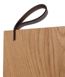 Woodsea Serving S - Tábua de Servir em Carvalho 55x17 cm com alça de couro 1208971615