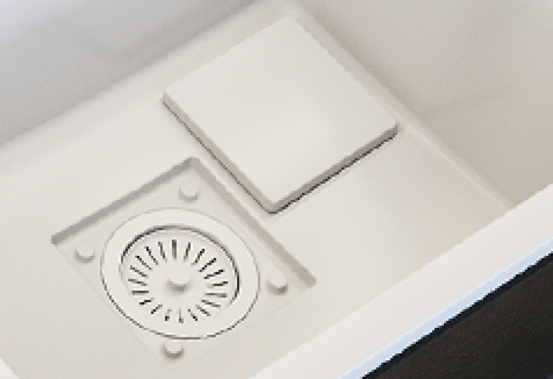 Graniteland Seta Pia de Granito Branca de superfície 80x50 cm 1208971618