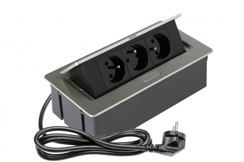 Tomada retrátil SOFT, cabo de alimentação 1,5m