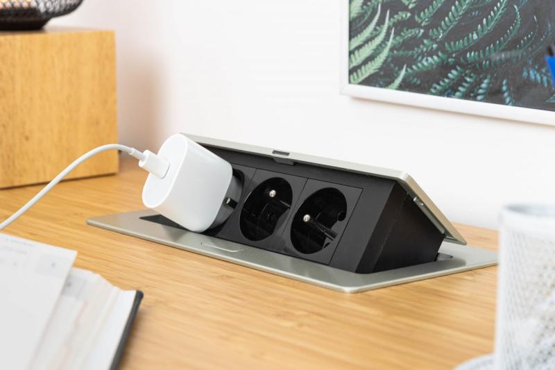 Tomada retrátil SOFT, cabo de alimentação 1,5m