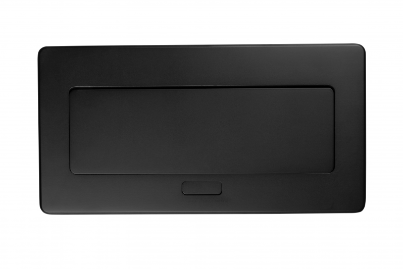 Tomada para móveis MULTISOFT, 2xSCHUKO, USB A+C, RJ45, cabo HDMI 1,5 m, preto