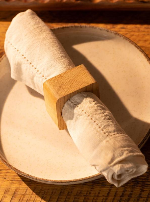 Anel de Guardanapo Woodsea Nogueira - Anel de Guardanapo em Madeira de Nogueira 5x5 cm 2 peças 1208971654