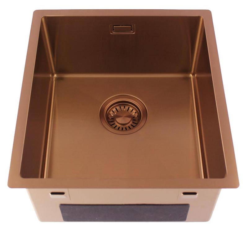 Pure.Sink Luxion Pia de cobre 36x40 cm para encastrar, embutir ou sobrepor PLX3640-62