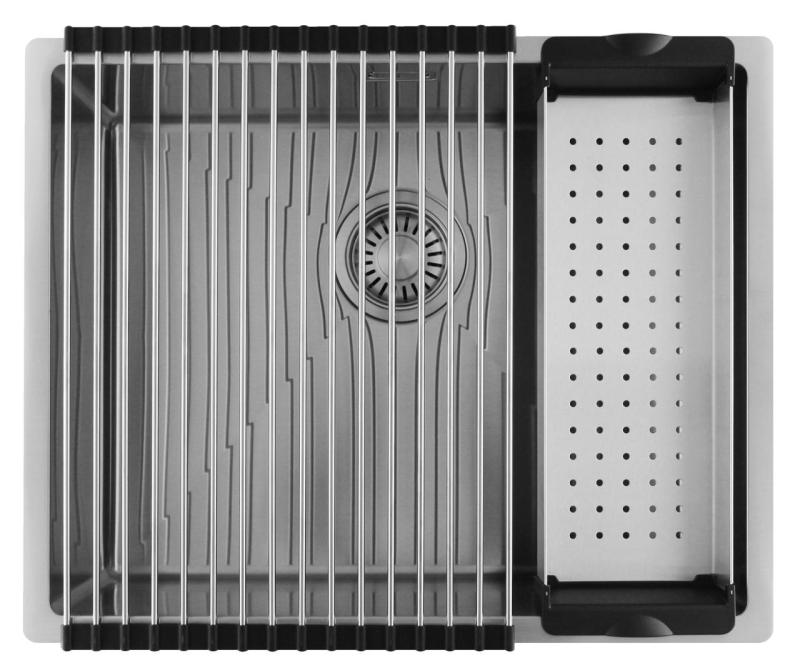 Pure.Sink Luxion Pia em aço inoxidável 50x40 cm para encastrar, embutir ou sobrepor  PLX5040-02