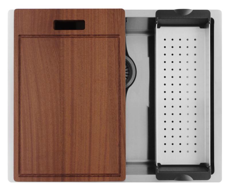 Pure.Sink Luxion Pia em aço inoxidável 50x40 cm para encastrar, embutir ou sobrepor  PLX5040-02