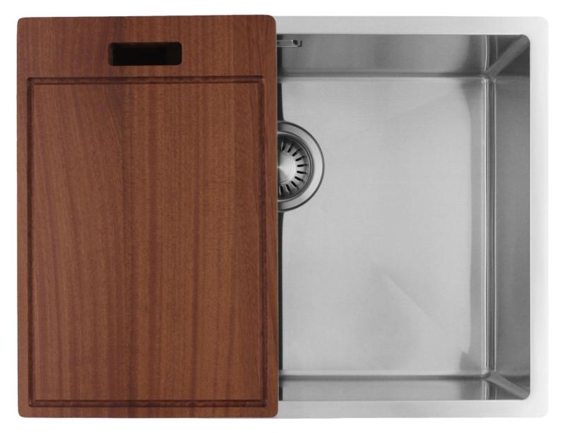 Pure.Sink Luxion Pia em aço inoxidável 55x40 cm para encastrar, encastrar na bancada e sobre a bancada PLX5540-02