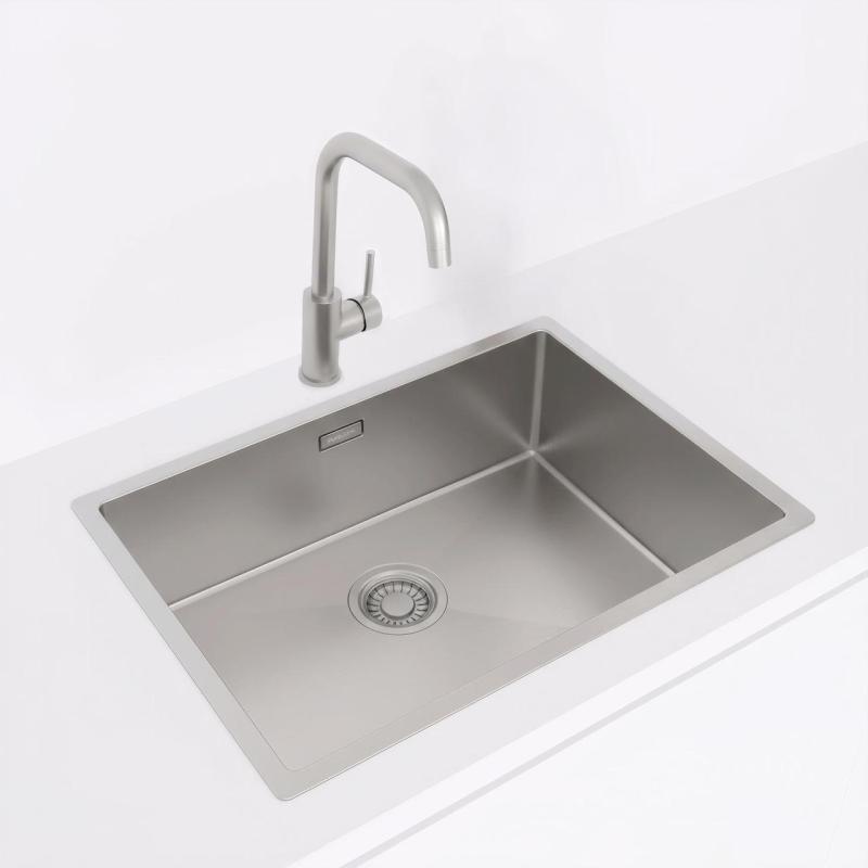 Pure.Sink Luxion Pia de aço inoxidável 55x40 cm para encastrar, embutir e sobrepor PLX5540-02