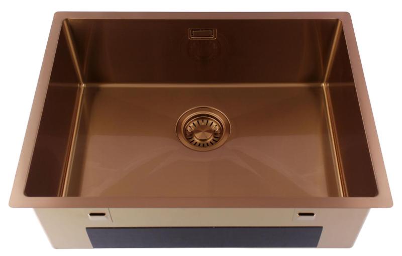 Pure.Sink Luxion Pia de cobre 55x40 cm para encastrar, embutir e montar PLX5540-62
