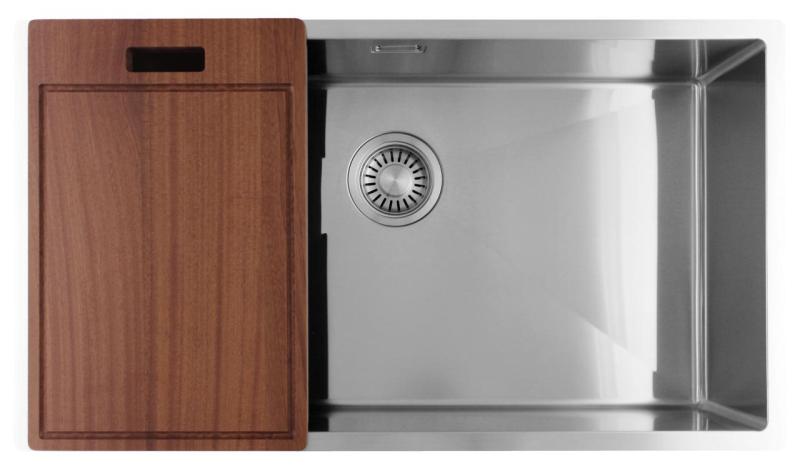 Pure.Sink Luxion Pia grande em aço inoxidável 74x40 cm para encastrar, embutir ou sobrepor PLX7440-02