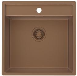 Pure.Sink Luxion Pia de cobre 51x50 cm Torneira com furo para torneira PLX5150T-62