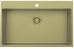 Pure.Sink Luxion Pia grande dourada 78x50 cm Torneira com encaixe para torneira PLX7850T-60