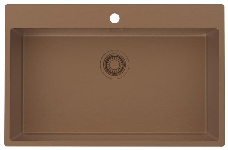 Pure.Sink Luxion Pia grande de cobre 78x50 cm Torneira com bancada PLX7850T-62