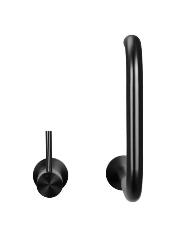 Pure.Sink Luxion Torneira de cozinha Gun metal de 2 furos com bico em U PLX2HU-61