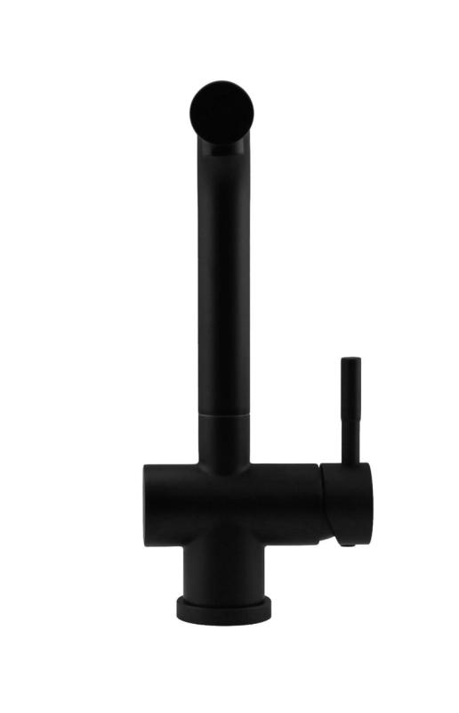 Pure.Sink Elite Steel Pulse-S torneira de cozinha em preto fosco com bico extensível e modo de pulverização PS8500-10