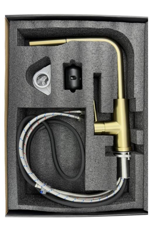 Pure.Sink Elite Steel Pulse-S torneira de cozinha PVD gun metal com bico retrátil e modo de pulverização PS8500-61