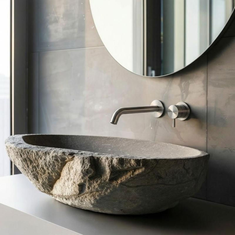 MURO TUA Torneira de lavatório embutida na parede cromada M1.AB1.2.CR