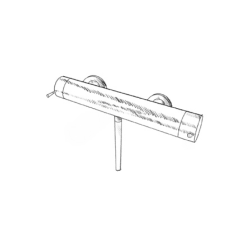 MURO TUA Torneira termostática para chuveiro com conjunto de chuveiro cromado M1.B1TH.CR