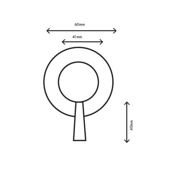 MURO TUA Torneira misturadora embutida na parede cromada M1.B31.R.CR
