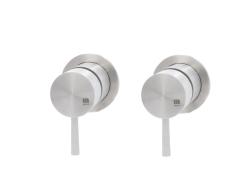 MURO TUA Torneira misturadora embutida na parede com torneira de comutação cromada M1.B32.R.CR